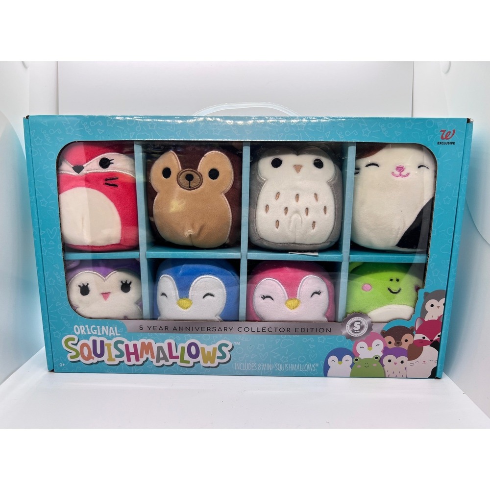 Squishmallows 5 Year Anniversary Collector Edition 8 Pack Mini Plush Walgreens